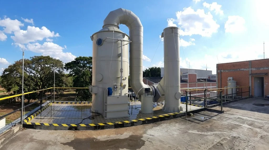 Lavador de Gases para Galvanoplastia Controle de Névoa Ácida, Cromo e HCN