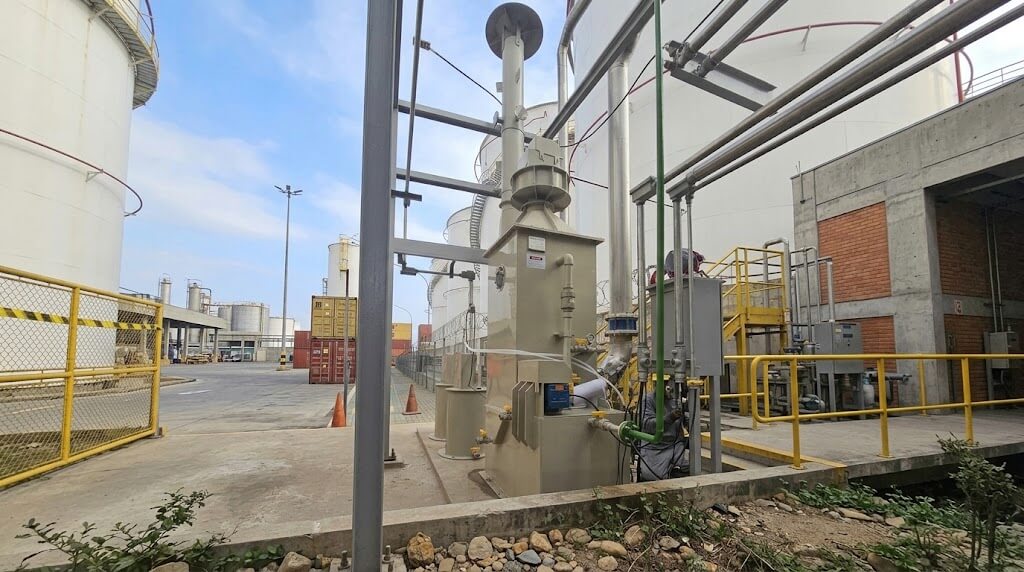 Lavador de Gases para Indústria de Fertilizantes NH₃, HF e HNO₃